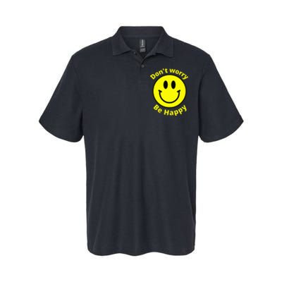 Do Not Worry Be Happy! Sunshine Cute Happiness Face Softstyle Adult Sport Polo