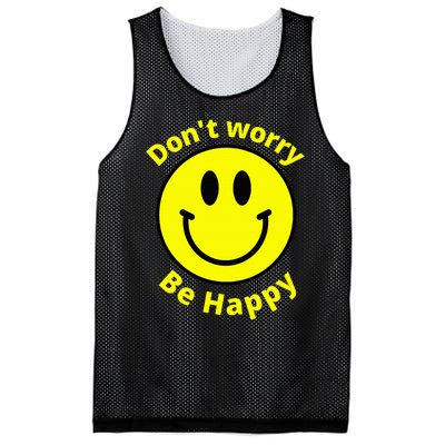 Do Not Worry Be Happy! Sunshine Cute Happiness Face Mesh Reversible Basketball Jersey Tank