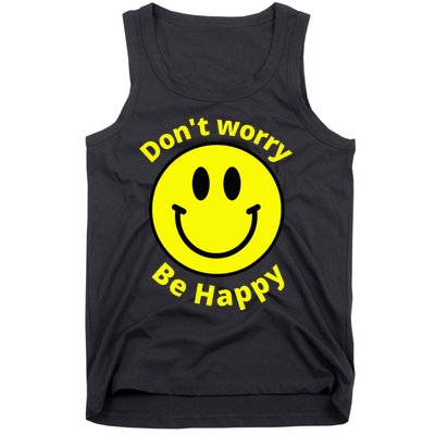 Do Not Worry Be Happy! Sunshine Cute Happiness Face Tank Top