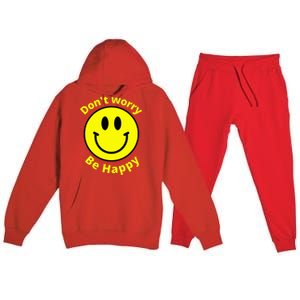 Do Not Worry Be Happy! Sunshine Cute Happiness Face Premium Hooded Sweatsuit Set