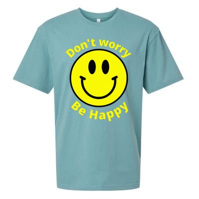 Do Not Worry Be Happy! Sunshine Cute Happiness Face Sueded Cloud Jersey T-Shirt