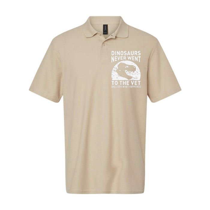 Dinosaurs Never Went To The Vet And Look What Happened Softstyle Adult Sport Polo