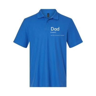 Dad [Noun] Worlds Greatest Hugger Gift Softstyle Adult Sport Polo