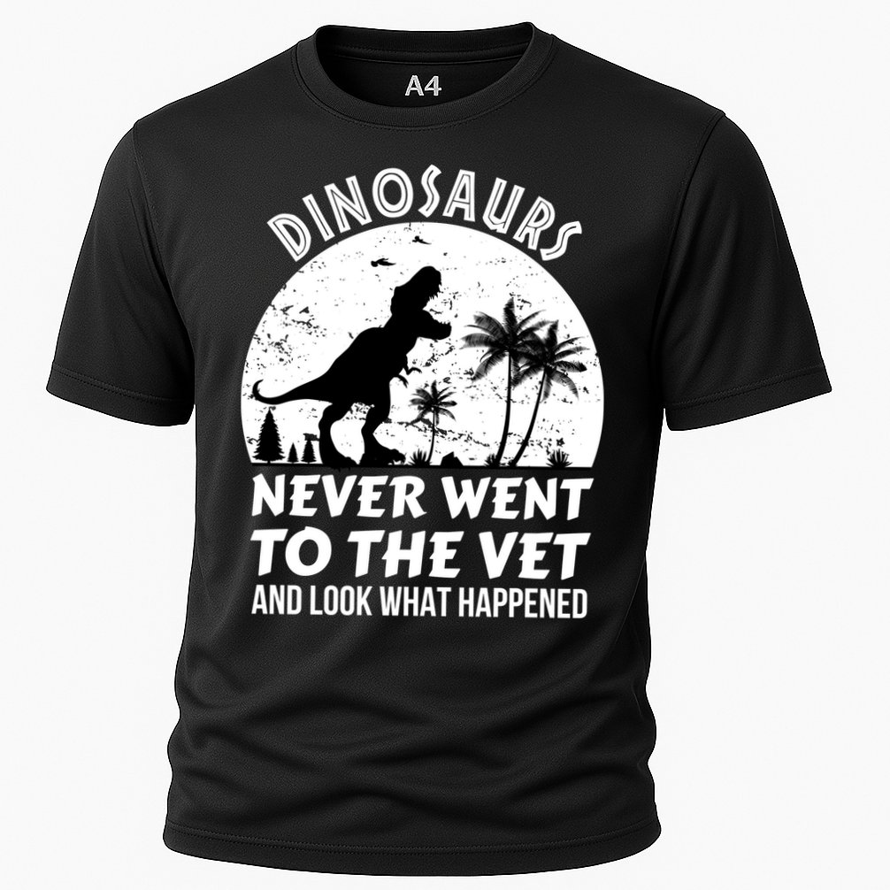 DINOSAURS NEVER WENT TO THE VET Cooling Performance Crew T-Shirt