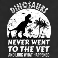 DINOSAURS NEVER WENT TO THE VET Adult Drive Performance Visor