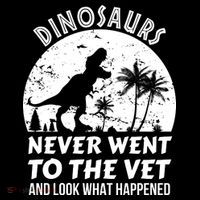DINOSAURS NEVER WENT TO THE VET Drawstring Bag