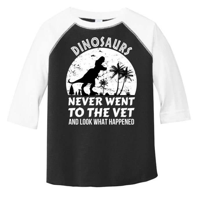 DINOSAURS NEVER WENT TO THE VET Toddler Fine Jersey T-Shirt