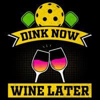 Dink Now Wine Later Pickleball Funny Gift For Pickleball Fan Cooling Performance Crew T-Shirt