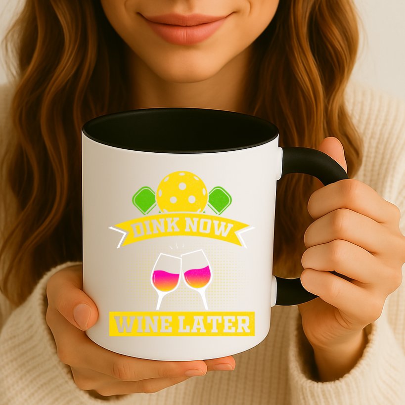 Dink Now Wine Later Pickleball Funny Gift For Pickleball Fan Mug