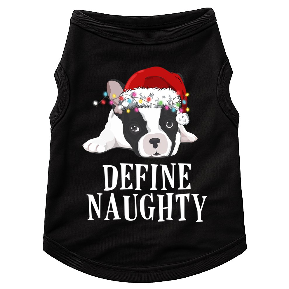 Define Naughty Xmas Idea French Bulldog Lovers Xmas Lights Cool Gift Doggie Tank