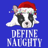 Define Naughty Xmas Idea French Bulldog Lovers Xmas Lights Cool Gift 16 in Basic Backpack