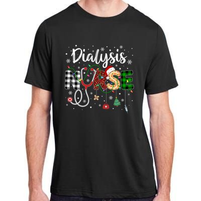 Dialysis Nurse Xmas Santa Hat Nursing Christmas Pattern Great Gift Adult ChromaSoft Performance T-Shirt