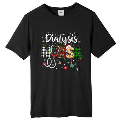 Dialysis Nurse Xmas Santa Hat Nursing Christmas Pattern Great Gift Tall Fusion ChromaSoft Performance T-Shirt