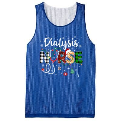 Dialysis Nurse Xmas Santa Hat Nursing Christmas Pattern Great Gift Mesh Reversible Basketball Jersey Tank