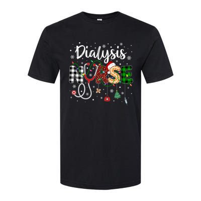 Dialysis Nurse Xmas Santa Hat Nursing Christmas Pattern Great Gift Softstyle CVC T-Shirt