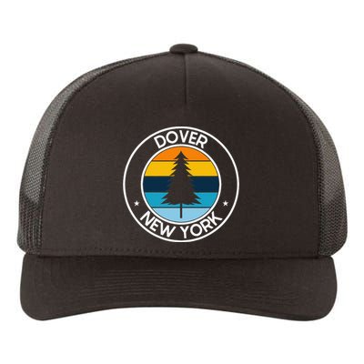 Dover New York Ny Usa City Pride Retro Sunset Yupoong Adult 5-Panel Trucker Hat