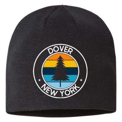 Dover New York Ny Usa City Pride Retro Sunset Sustainable Beanie