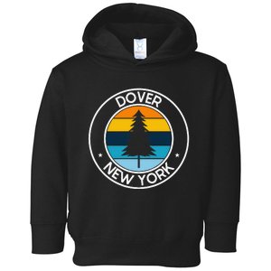 Dover New York Ny Usa City Pride Retro Sunset Toddler Hoodie