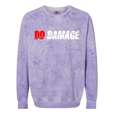 Do Damage Baseball Colorblast Crewneck Sweatshirt