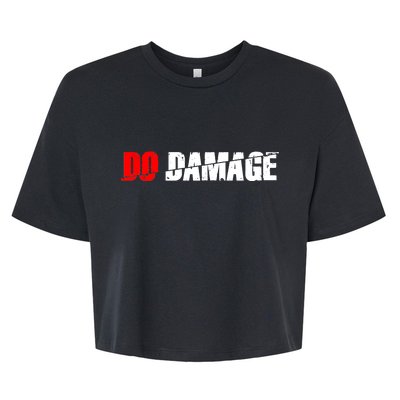 Do Damage Baseball Bella+Canvas Jersey Crop Tee