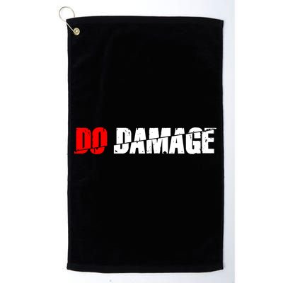 Do Damage Baseball Golf Towel