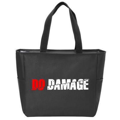 Do Damage Baseball Zip Tote Bag