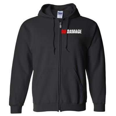 Do Damage Baseball Full Zip Hoodie