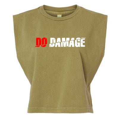 Do Damage Baseball Garment-Dyed Women's Muscle Tee