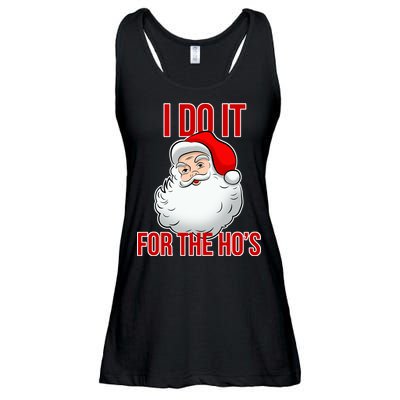 Do It For the Ho's X-mas Santa Ladies Essential Flowy Tank