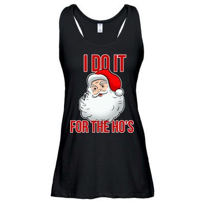 Do It For the Ho's X-mas Santa Ladies Essential Flowy Tank