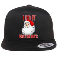 Do It For the Ho's X-mas Santa Flat Bill Trucker Hat