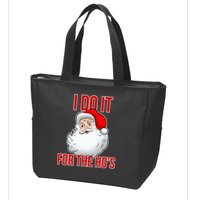 Do It For the Ho's X-mas Santa Zip Tote Bag