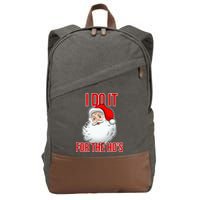 Do It For the Ho's X-mas Santa Cotton Canvas Backpack