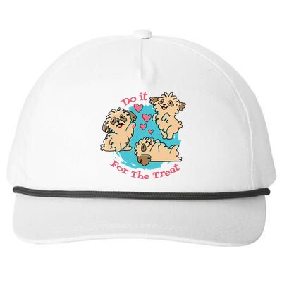 Do It For The Treat Cute Dogs Snapback Five-Panel Rope Hat