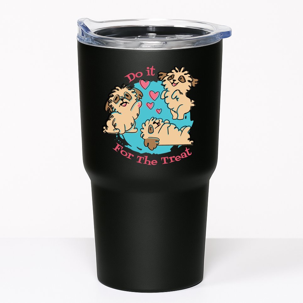 Do It For The Treat Cute Dogs Tumbler