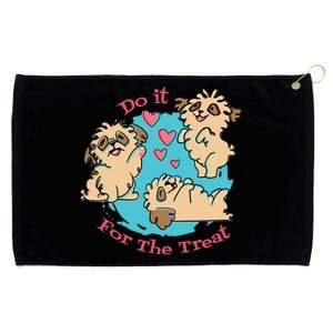 Do It For The Treat Cute Dogs Grommeted Golf Towel