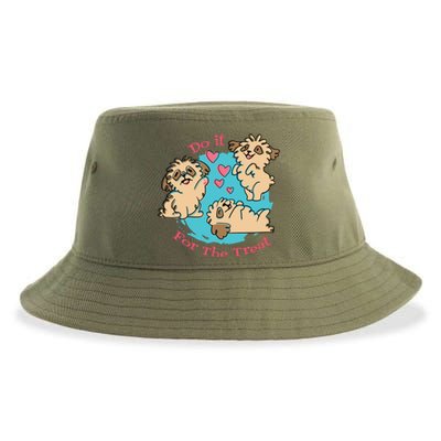 Do It For The Treat Cute Dogs Sustainable Bucket Hat