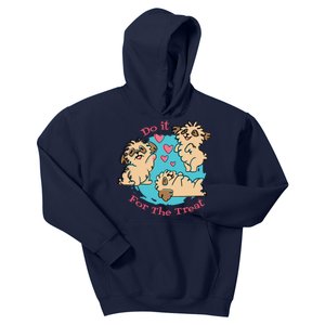 Do It For The Treat Cute Dogs Kids Hoodie