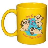 Do It For The Treat Cute Dogs 11oz C Handle Ceramic Mug