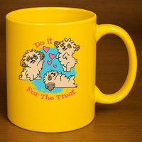 Do It For The Treat Cute Dogs 11oz C Handle Ceramic Mug