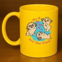 Do It For The Treat Cute Dogs 11oz C Handle Ceramic Mug