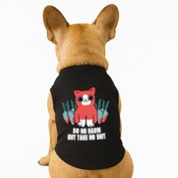 Do Know Harm Take No Sh*t Funny Cat Knifes Doggie Tank