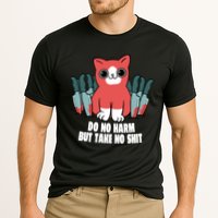 Do Know Harm Take No Sh*t Funny Cat Knifes Performance Shirt