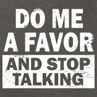 Do Me A Favor And Stop Talking Cotton Canvas Backpack