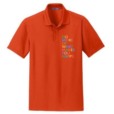 Do More Of What Makes You Happy Dry Zone Grid Polo