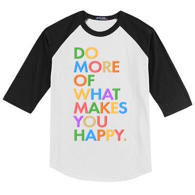 Do More Of What Makes You Happy Kids Colorblock Raglan Jersey