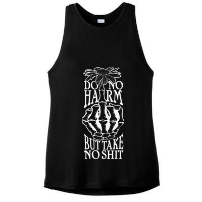 Do No Harm But Take No Shit Ladies PosiCharge Tri-Blend Wicking Tank