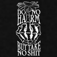 Do No Harm But Take No Shit Ladies PosiCharge Tri-Blend Wicking Tank