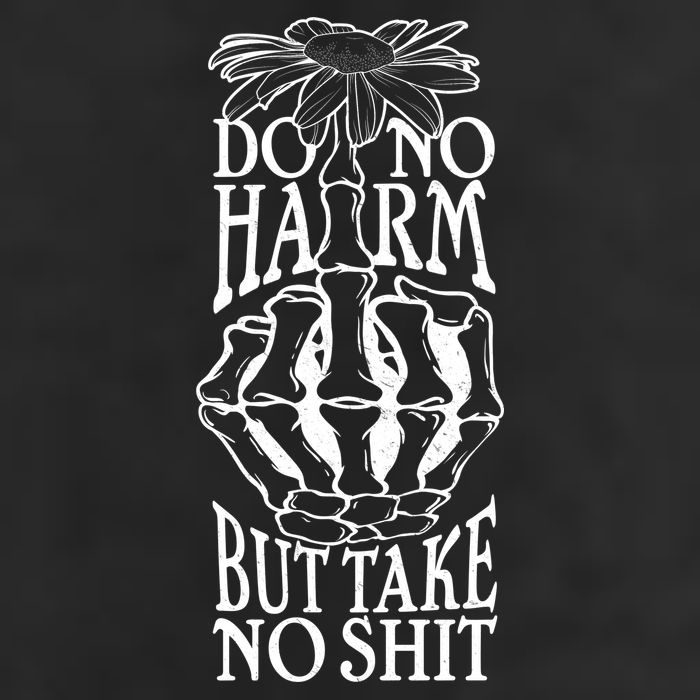 Do No Harm But Take No Shit Garment-Dyed Fleece Hoodie