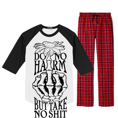 Do No Harm But Take No Shit Raglan Sleeve Pajama Set